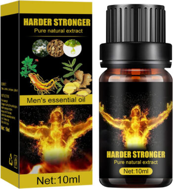 Herbal Ginseng Massage Oil for Men – With Ginger & Cinnamon – For Daily Wellness & Recovery – 10ml
