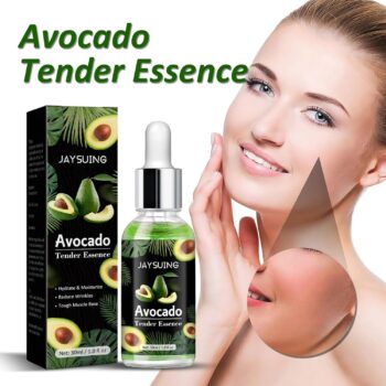 Avocado Tender Essence – Hydrating & Anti-Wrinkle Face Serum for Women & Men – Moisturizing Natural Avocado Oil Serum for Pores, Fine Lines, and Skin Firming – 30ml