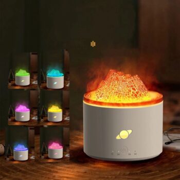 Cool Mist Humidifier 300ml – Quiet Ultrasonic Aroma Diffuser with LED Night Light | Portable Anti-Dryness Air Humidifier for Bedroom, Baby Room, Office & Home